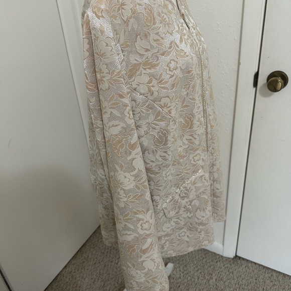 VTG 90s Bob Mackie Studio Gold Brocade Jacket sz 22W - Picture 4 of 9